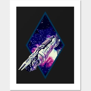B5 - Last Best Hope for Peace - Space Station -  Black - Sci-Fi Posters and Art